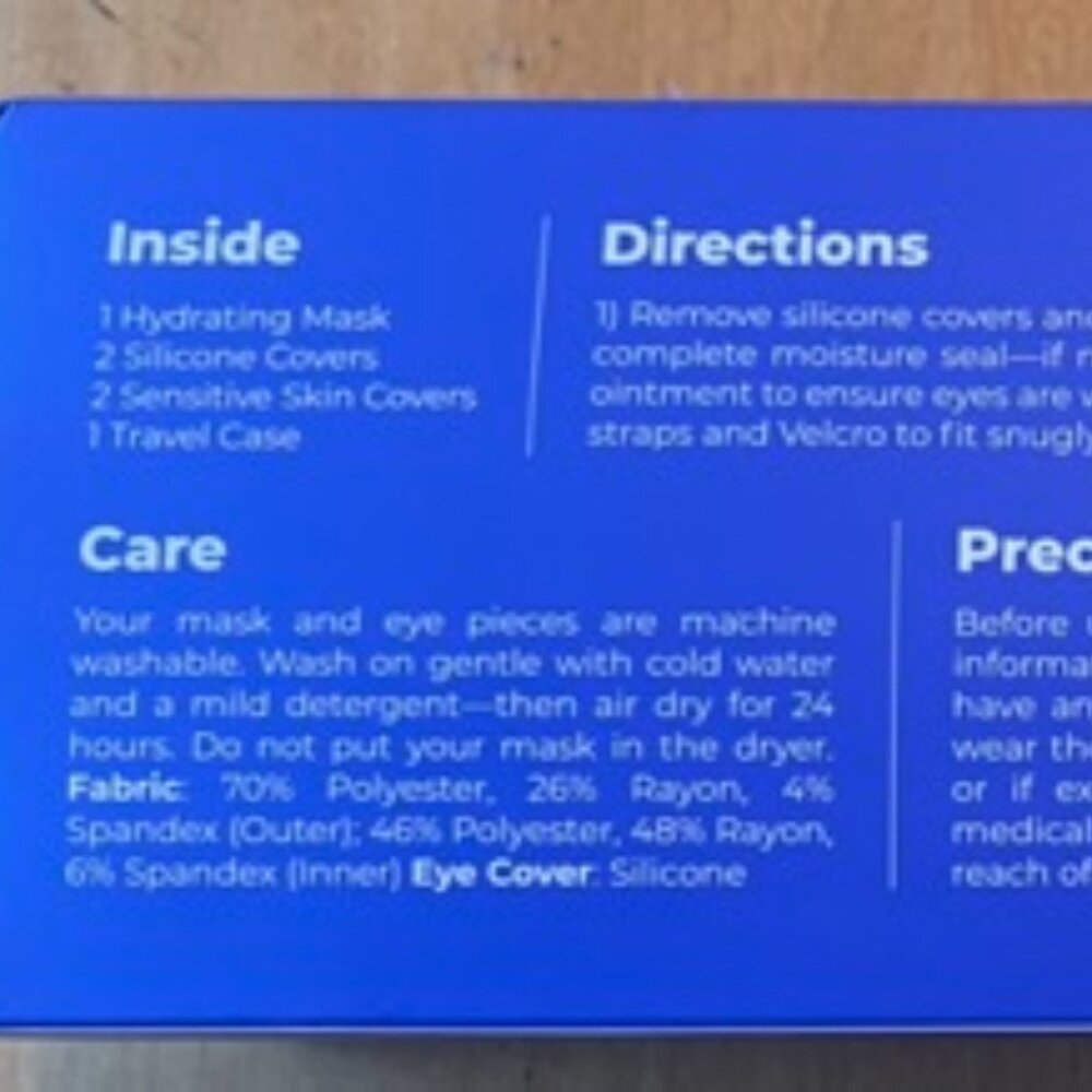 Hydrating Sleep Mask (2ND GEN) for Dry Eye - Optometrist Recommended Blinkjoy - Picture 9 of 10
